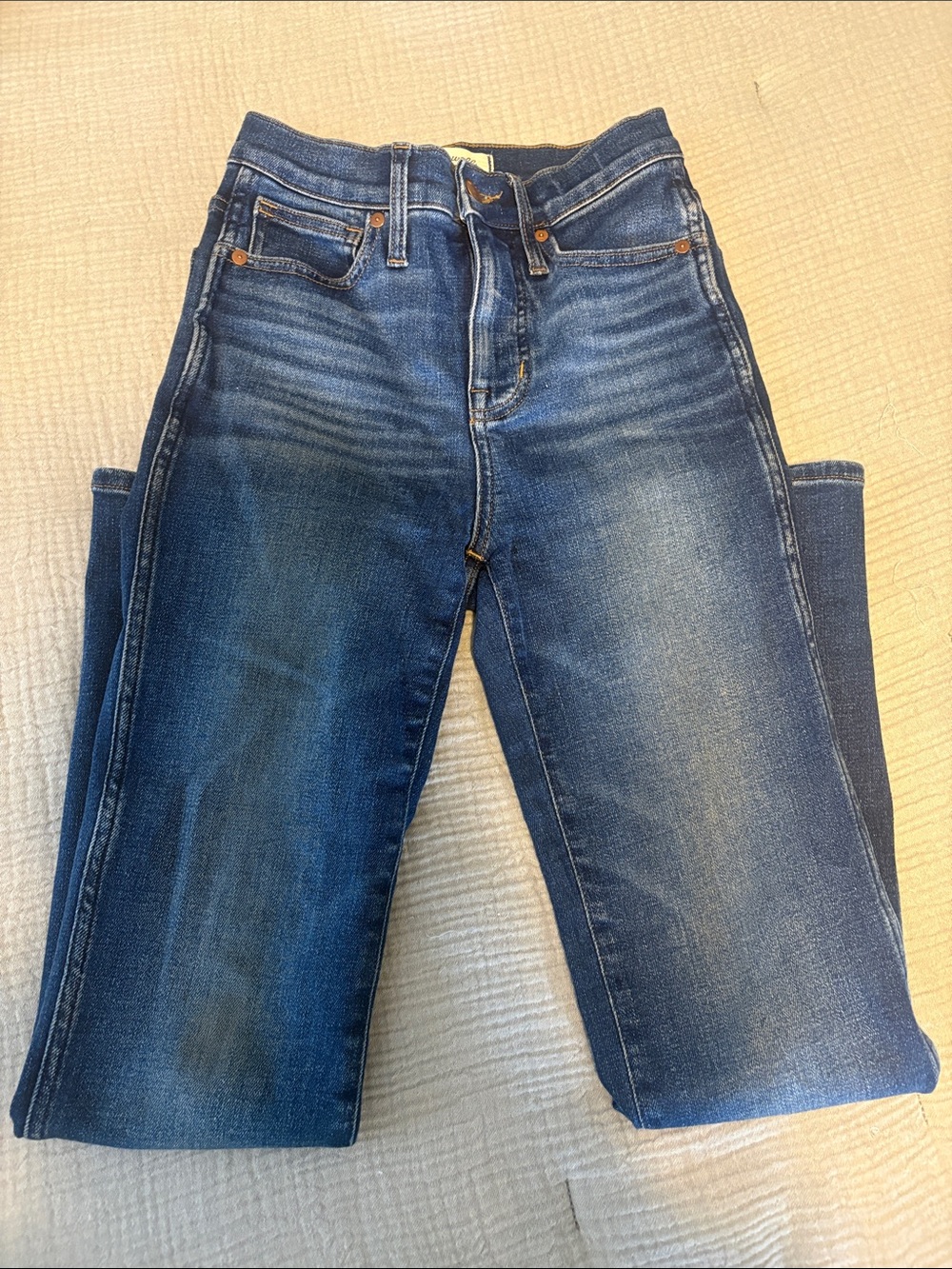 Madewell stovepipe straight jeans size 23